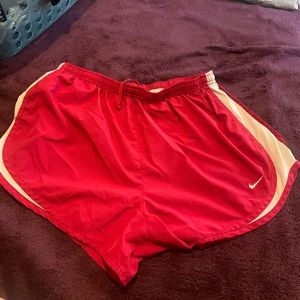 Raspberry dri fit Nike Tempo shorts